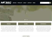 Tablet Screenshot of mp-sec.com